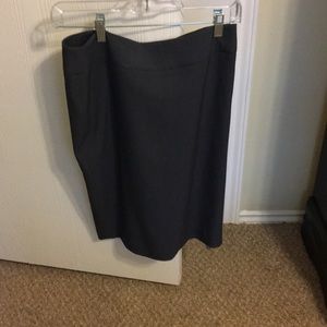 Gray Pencil Skirt